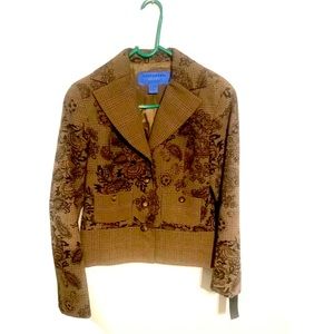 jacket taupe brwn rust glitter doncaster sport